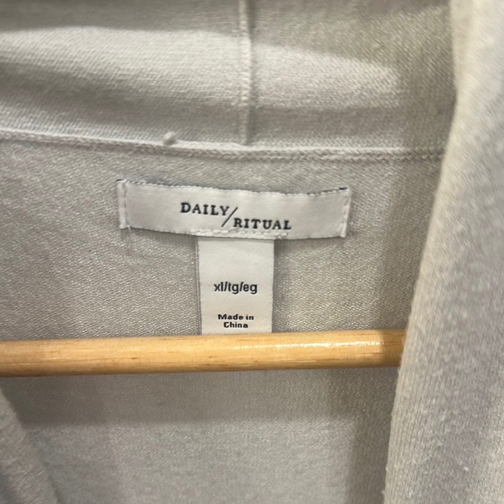 Daily Ritual Light Gray Cardigan - Picture 2 of 7